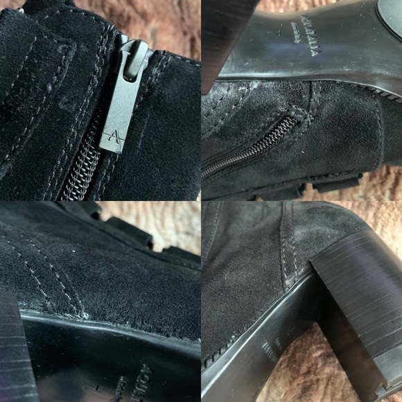 Aquatalia Ilanna Suede Black Bootie - Picture 7 of 10